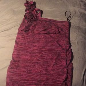 Torrid purple one strap stretchy dress